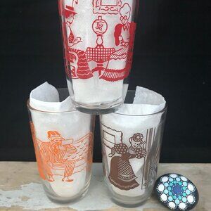 Swanky Swigs Bustling Betsy juice glasses- set of 3